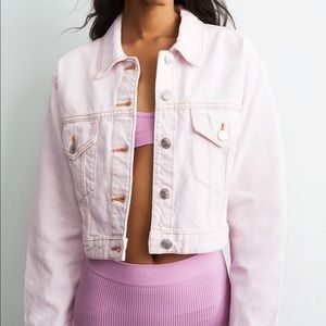 Light pink Zara Denim Jacket